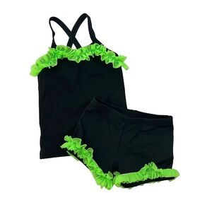 Lexi Luu Dancewear Set Black / Lime Green XS